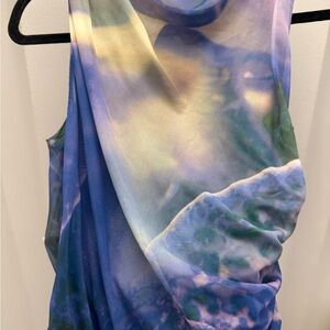 Colorful Abstract Sleeveless unitard: Never Worn